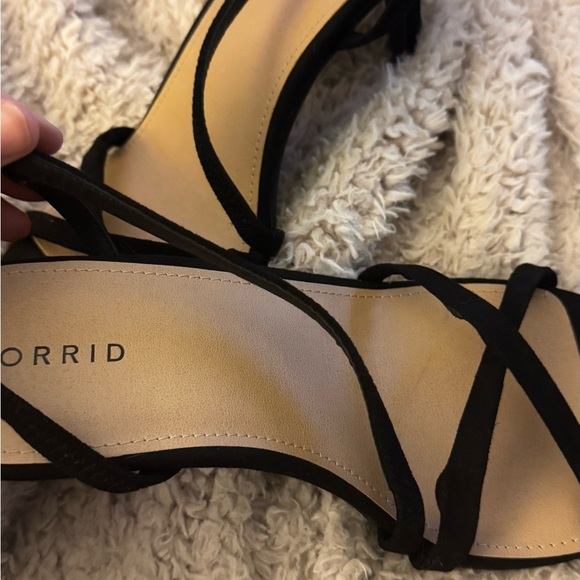 Torrid Women's  Elegant Black Strappy Heels - Picture 4 of 14